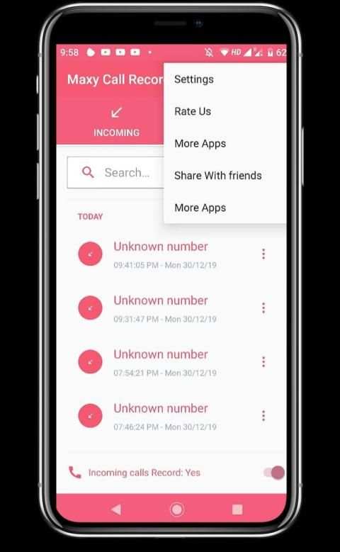 Maxy Call Recoder स्क्रीनशॉट 3