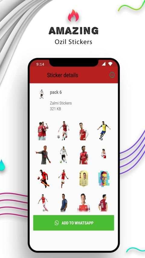 Mesut Ozil Stickers for WhatsApp - Ozil WA Sticker screenshot 1