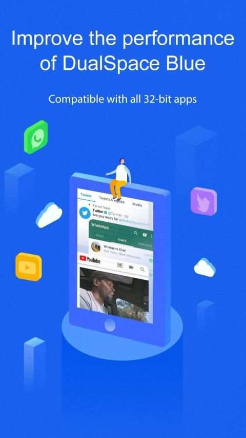 DualSpace Blue - 32Bit Support स्क्रीनशॉट 1