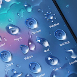 ikon 2019 Raindrops Launcher Theme