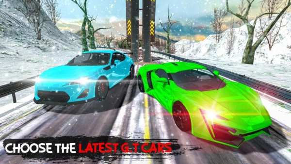 Speed Car Crazy Stunts – Extreme Snow Racing स्क्रीनशॉट 3