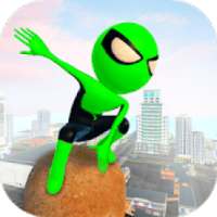 Stickman Amazing Rope Hero - Gangster Crime City