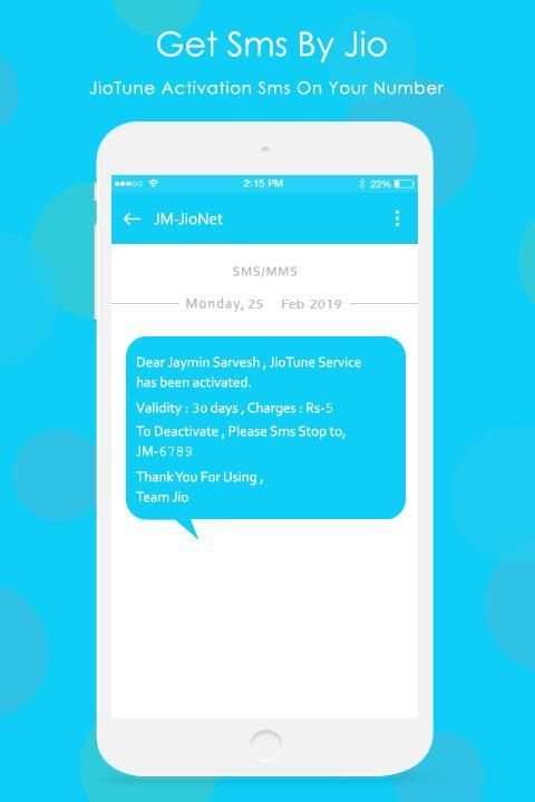 Set Jio Caller Tune - Free JioTune With JioSaavn screenshot 1