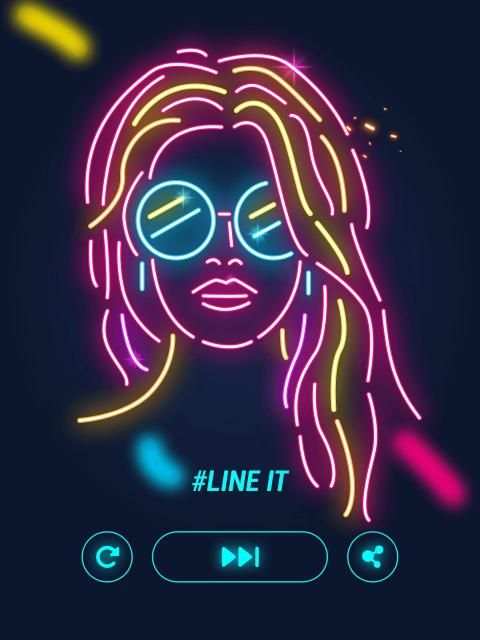 Line it - 3D Light Puzzle Game स्क्रीनशॉट 1