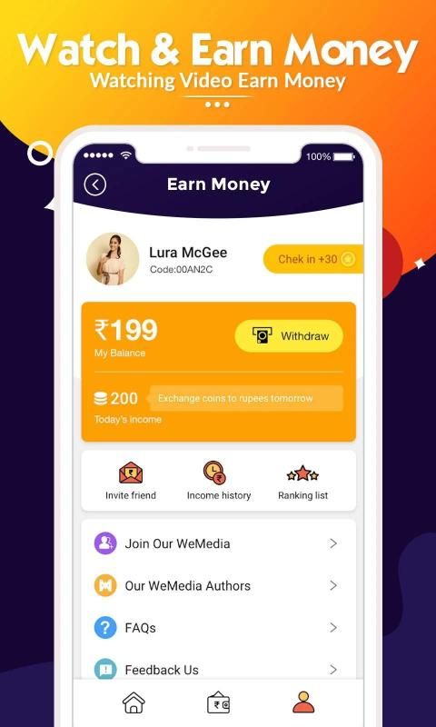 Watch & earn app hot sale