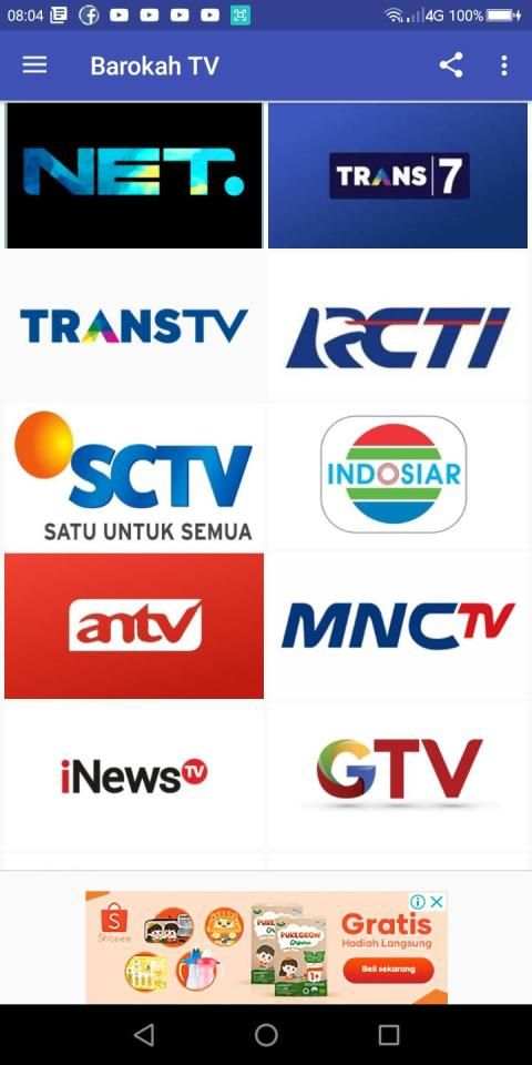 Barokah TV – Live Streaming TV Nasional Indonesia screenshot 5