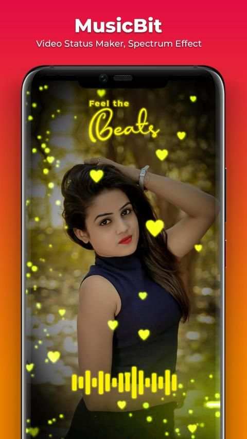 Music Bit : Partical App Video Status Maker स्क्रीनशॉट 4