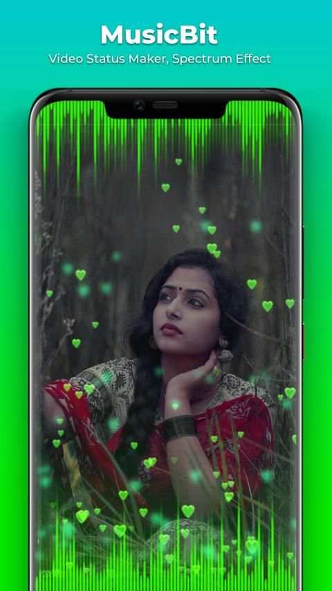 Music Bit : Partical App Video Status Maker स्क्रीनशॉट 3