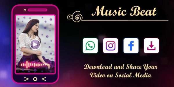 Music Beats Video Maker - Lyrical.ly Video Status screenshot 1