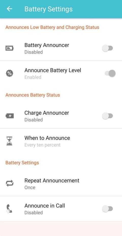 Smart Announcer Call, Time & Battery screenshot 2
