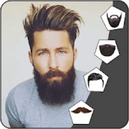 Beard Man Photo Editor: Hairstyle Mustache Salon