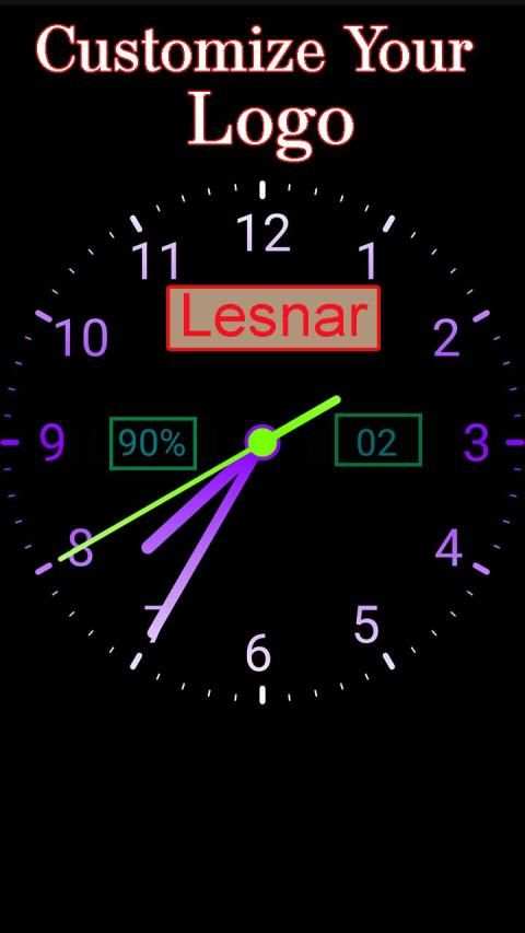Live Analog Color Clock kit 2019 - HD wallpaper screenshot 7