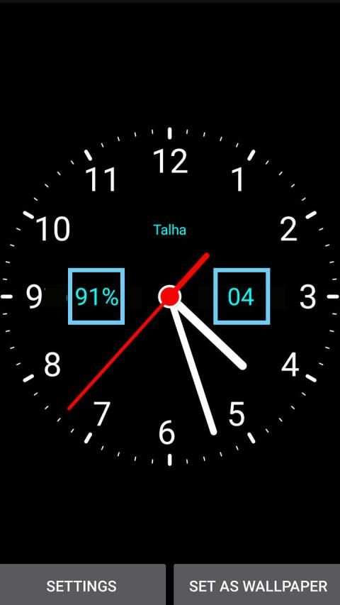 Live Analog Color Clock kit 2019 - HD wallpaper screenshot 2