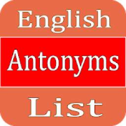 English Antonyms List