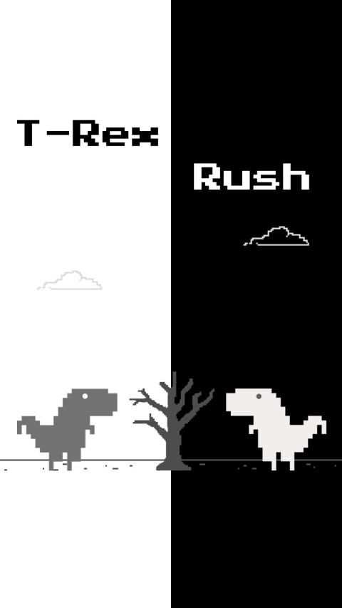 Trex Rush - Offline Dinosour Game screenshot 1