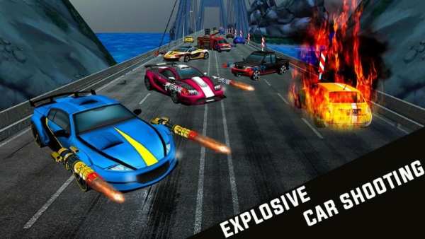 Traffic Car Shooter Racing स्क्रीनशॉट 2
