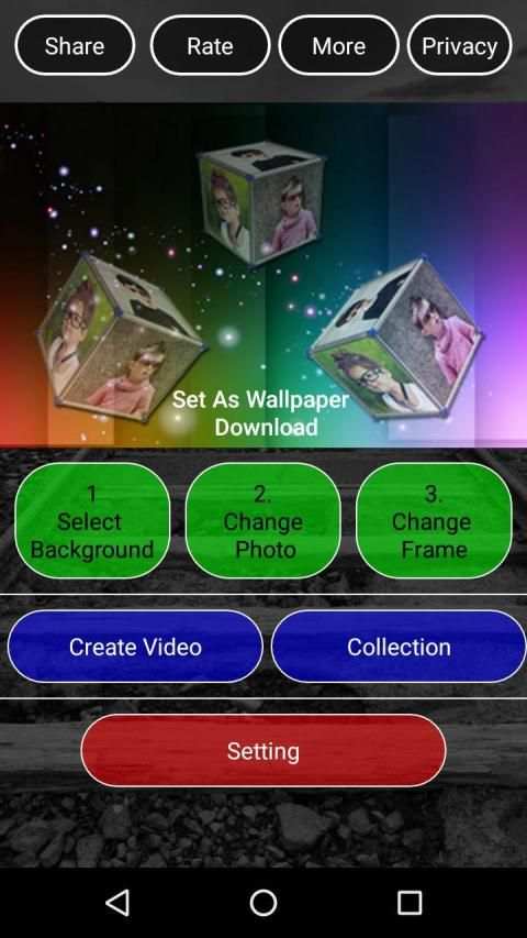 3D Photo Cube Create Video screenshot 1