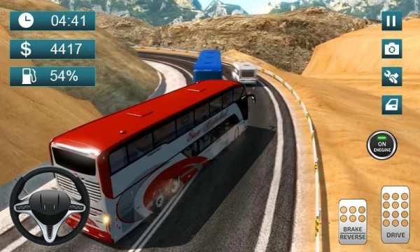 Bus Climbing Racing 3D - free bus driving game screenshot 1