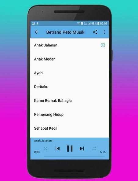 Lagu Betrand Peto Deritaku screenshot 3