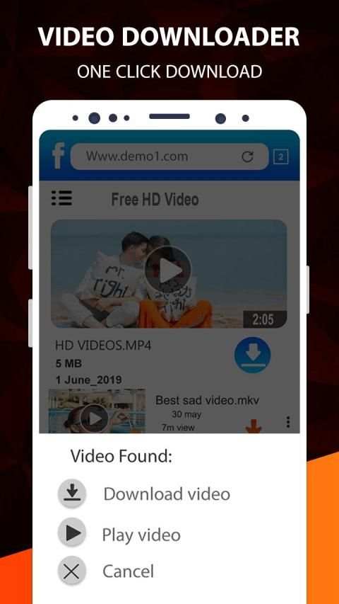 Free video downloader app - save from net स्क्रीनशॉट 5