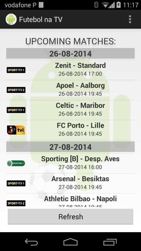 Futebol na TV screenshot 2