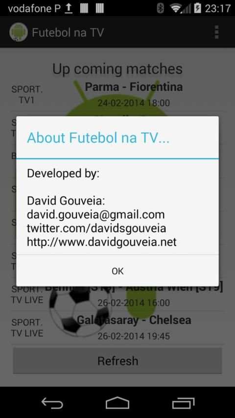 Futebol na TV screenshot 1
