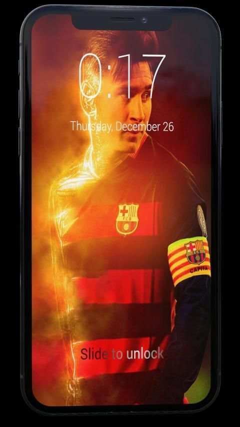 Lock Screen for Messi + Wallpapers स्क्रीनशॉट 1