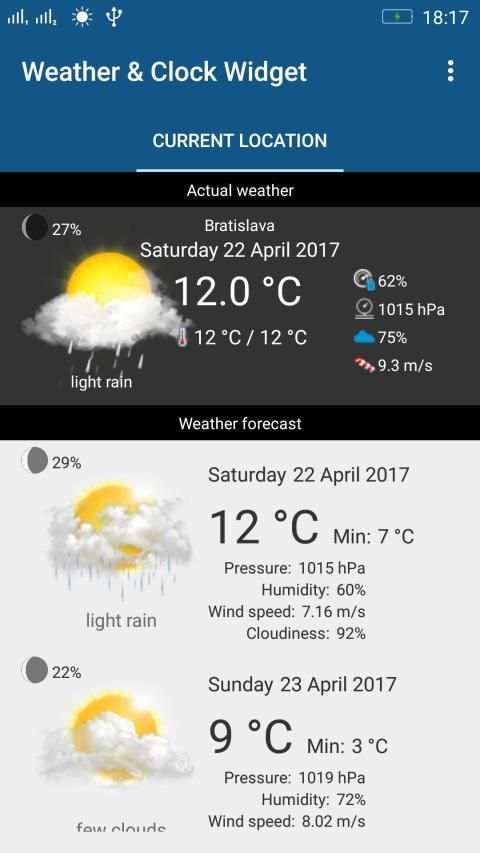 Weather & Clock Widget स्क्रीनशॉट 9
