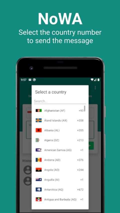 NoWA App (Free) - Send WA Message w/o save number screenshot 2