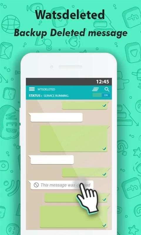 Watsdeleted: Recover Deleted Messages for watsaap screenshot 2