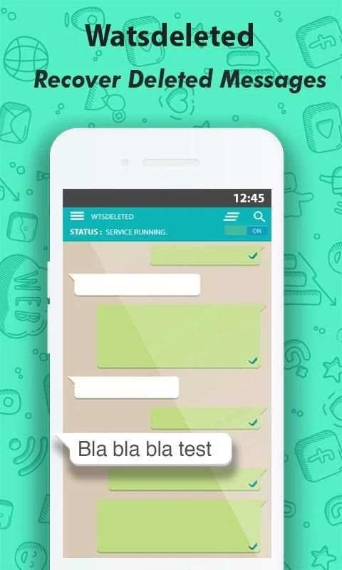 Watsdeleted: Recover Deleted Messages for watsaap screenshot 1