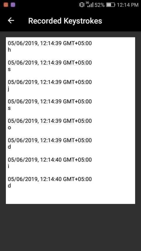Keylogger Keyboard screenshot 1