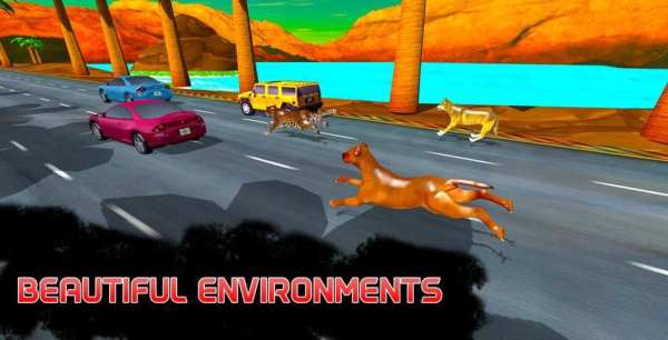 Heavy Traffic: Wild Animals Racing Simulator स्क्रीनशॉट 9