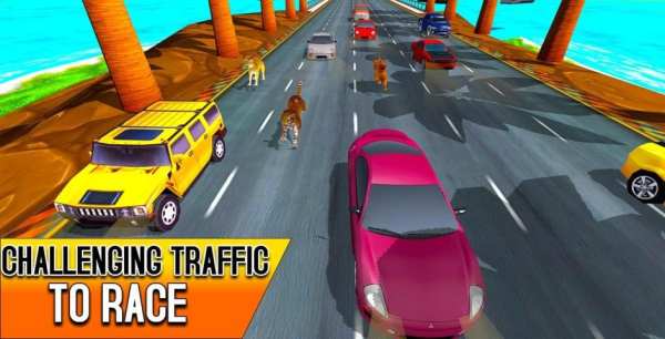 Heavy Traffic: Wild Animals Racing Simulator स्क्रीनशॉट 11