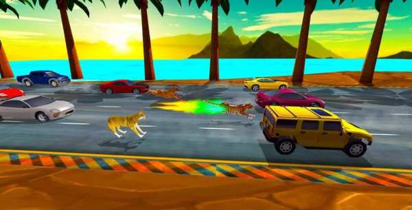 Heavy Traffic: Wild Animals Racing Simulator स्क्रीनशॉट 7