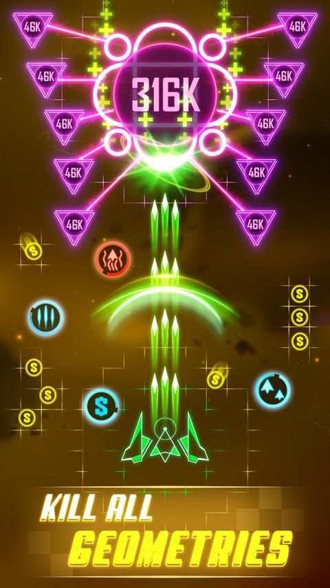 Geometry Wars - Space attack shooting screenshot 7