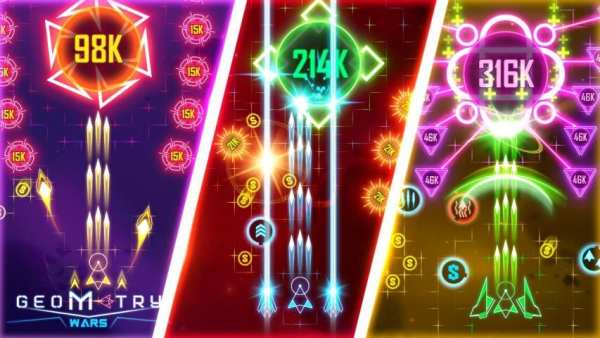 Geometry Wars - Space attack shooting screenshot 1