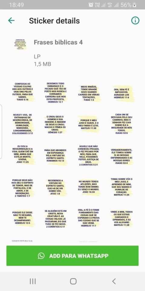 Frases Biblicas WhatsApp - WAStickerApps screenshot 4