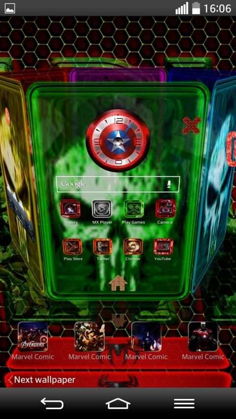Next Launcher 3D Theme MComic screenshot 5