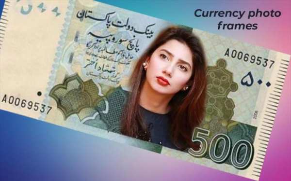Currency photo frames photo editor app screenshot 2