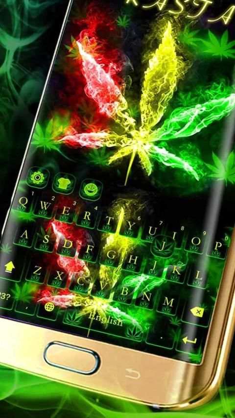 Color Rasta Weed Keyboard स्क्रीनशॉट 3