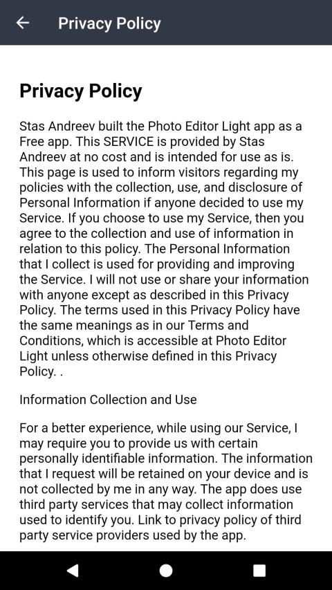 Photo Editor Light screenshot 2