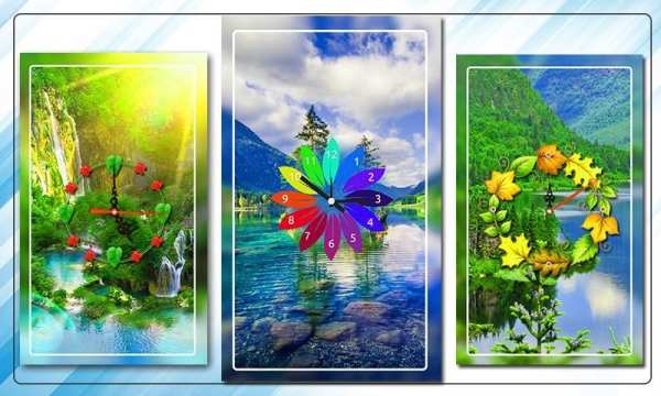 Nature Clock Live wallpaper स्क्रीनशॉट 8