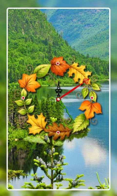 Nature Clock Live wallpaper स्क्रीनशॉट 4