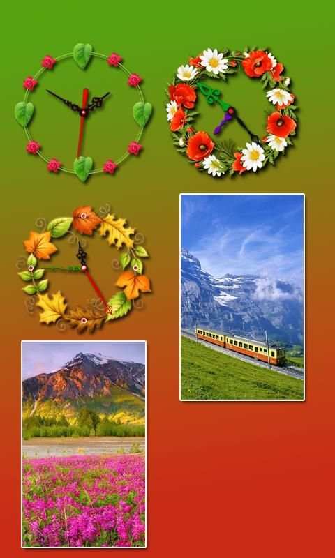 Nature Clock Live wallpaper स्क्रीनशॉट 2