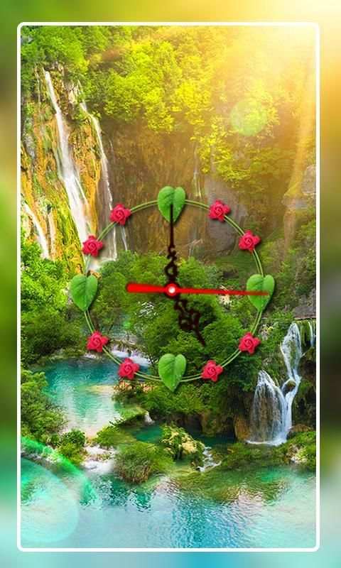 Nature Clock Live wallpaper स्क्रीनशॉट 6