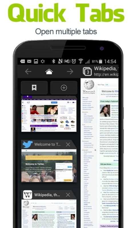 Fast Browser for Android Phone screenshot 3