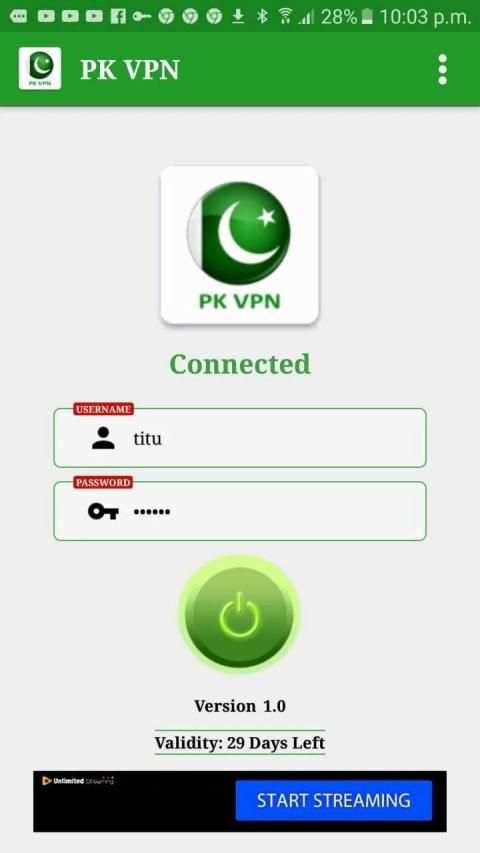 PK VPN screenshot 1