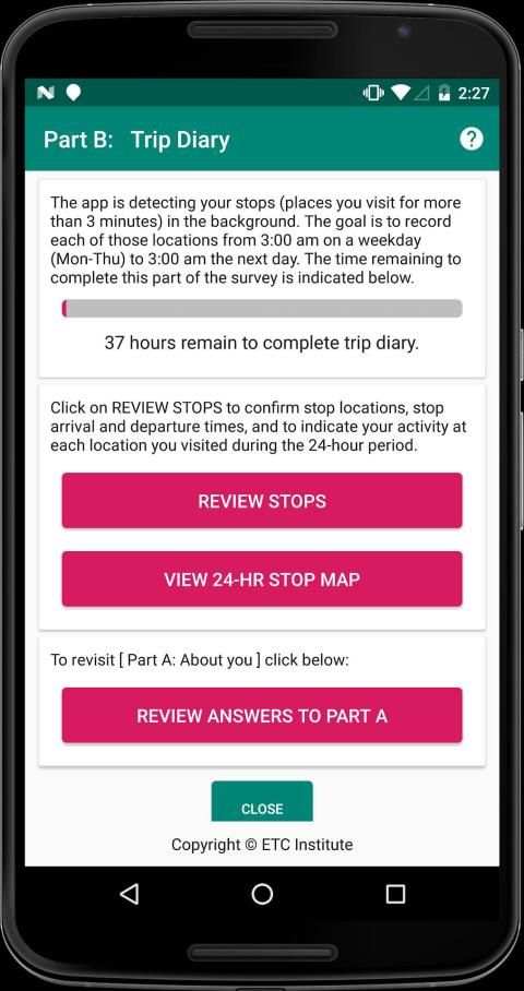 ARC TripSurvey स्क्रीनशॉट 2