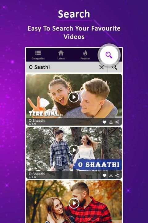 Photo + Music + Lyrics = Lyrical Video Status स्क्रीनशॉट 4
